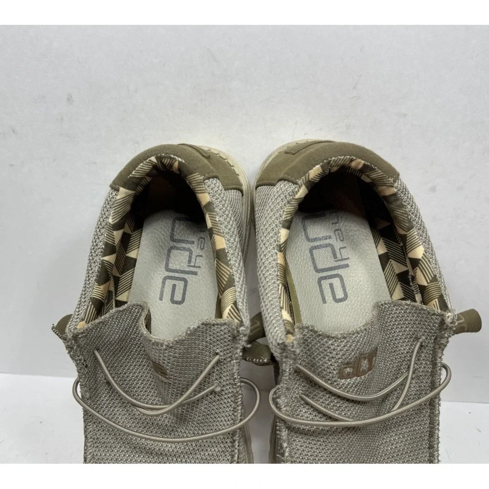 Hey Dude Wally Sox Beige Shoes Men's Size 13 Slip On Casual